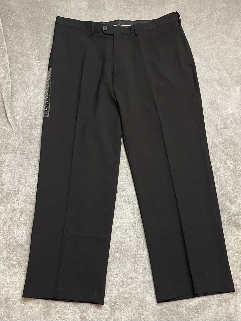Haggar Cool Right Pants 40x29 Fits Black Classic Fit Performance Flex New